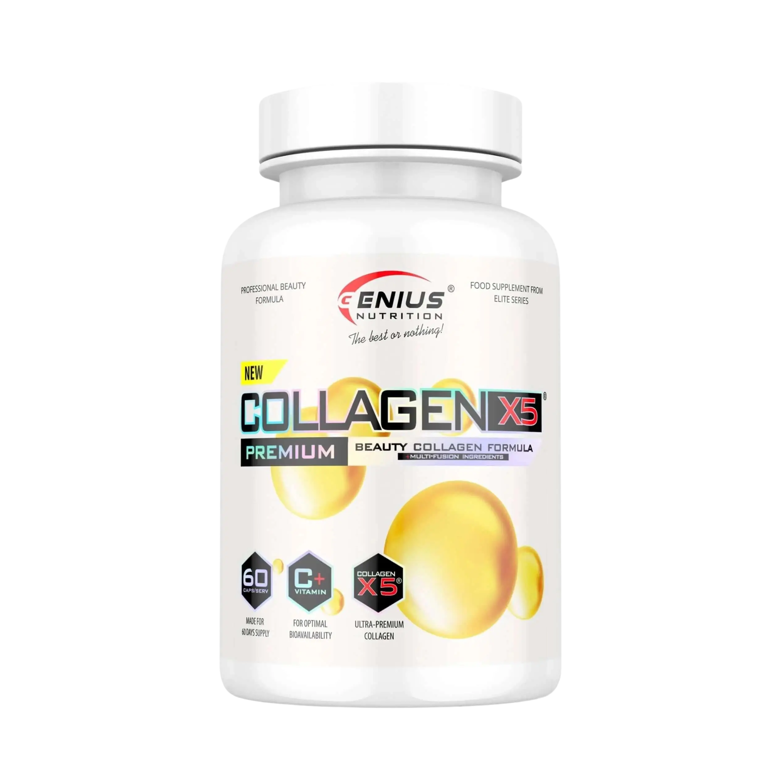 Collagen X5 - 60 capsules Genius Nutrition