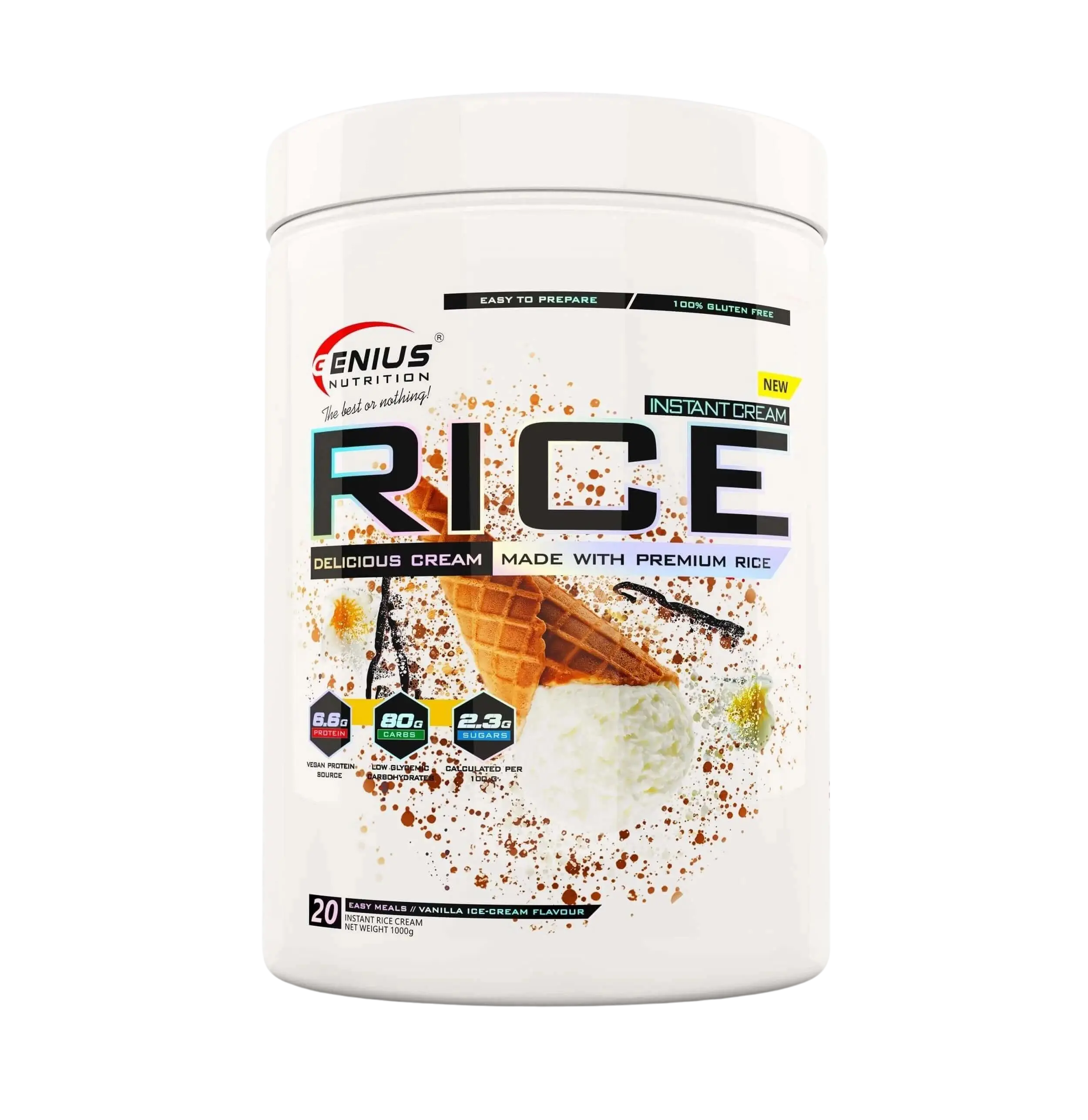 Rice Cream 1000g genius nutrition - Crème de riz Genius Nutrition