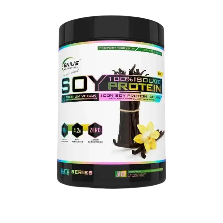 Soy Protein Isolate 900g Vanille Genius Nutrition France