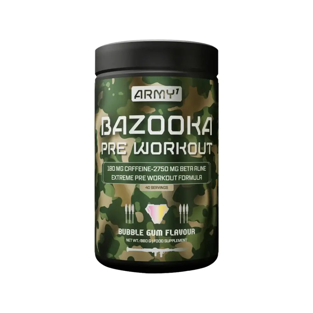 Army1 Bazooka pre-workout– Formule ultra-puissante pour l'énergie et la performance