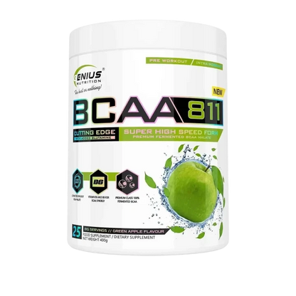 bcaa 811 Green Apple 400g genius nutrition