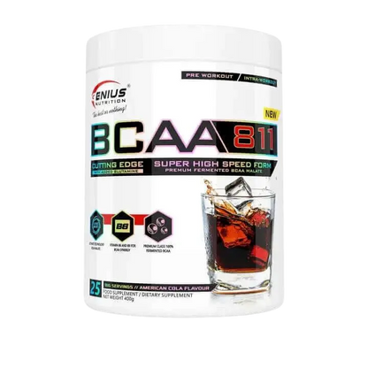 bcaa 811 cola 400g genius nutrition