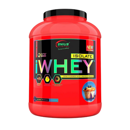 whey iwhey isolate protein Muffin aux myrtilles 2000g genius nutrition